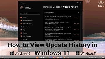 How to View Update History on Windows 11 | How to View Windows Update History in Windows 11