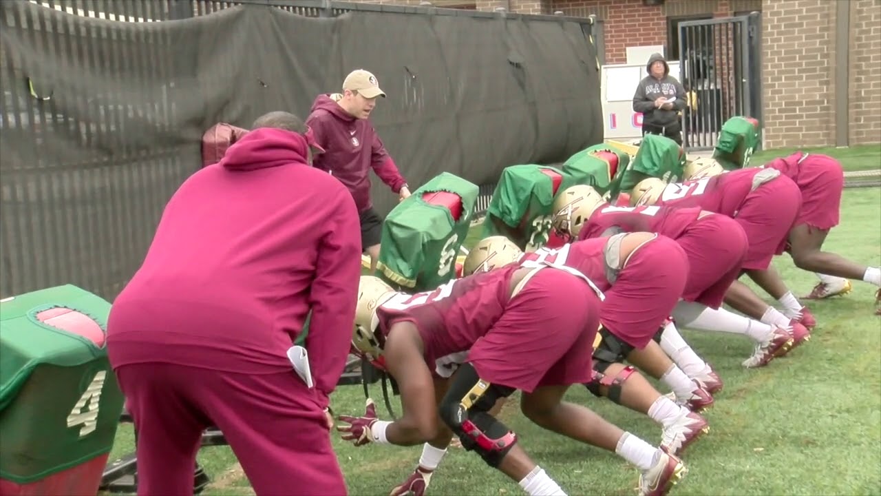 fsu football predictions Florida State raw spring football practice video, Day 1