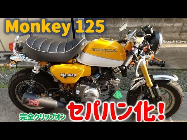 モンキー125 ついにセパハン化 かなり刺激的な仕上がりに Youtube