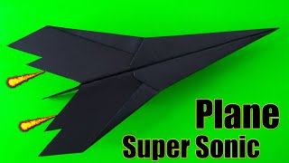 New Easy PAPER PLANE that FLY FAR || BEST Paper Airplanes || Planes || (Easy) SUPER SONIC PLANE