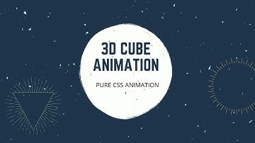 How to Create 3D Rotating Cube Animation | CSS Animation