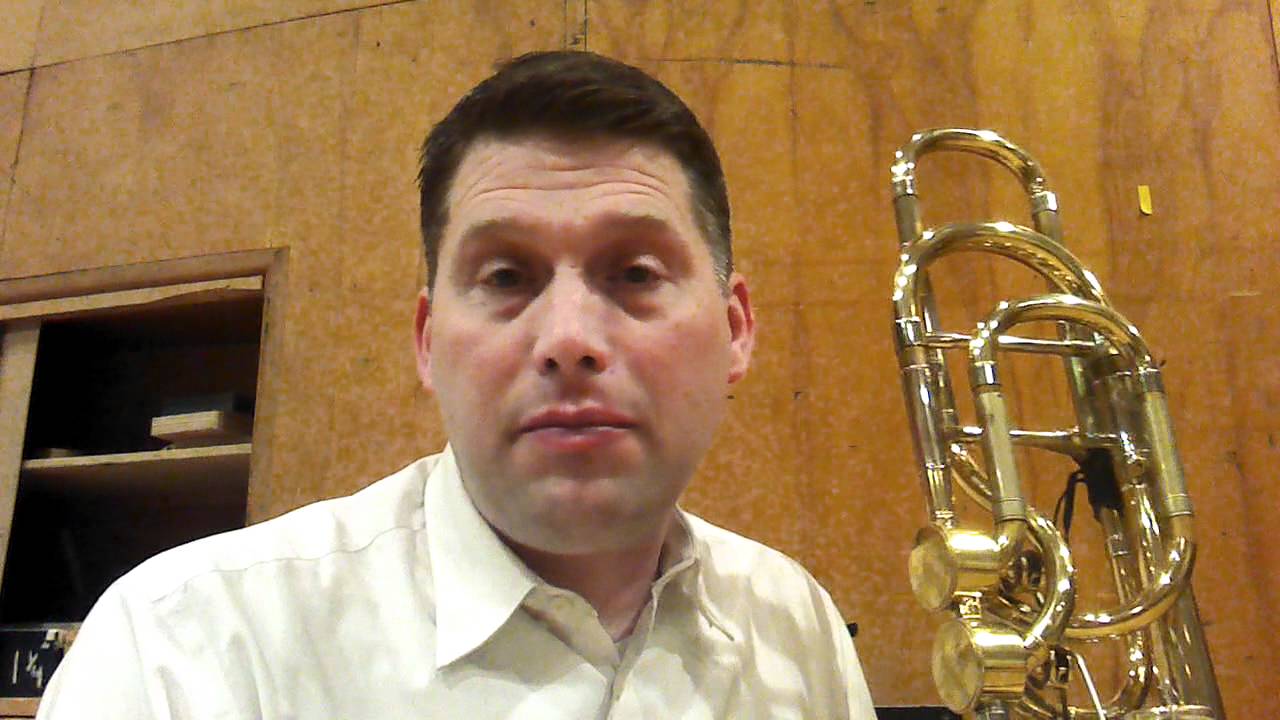 Lip trills on the trombone