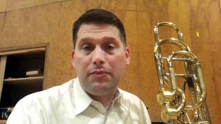 Lip trills on the trombone