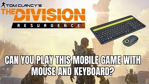 The Division Resurgence | Can you play this with Mouse and keyboard | Controller.