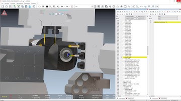 Swiss CAM machine simulation | Material removal is simulation in real-time
