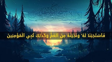 فَٱسۡتَجَبۡنَا لَهُۥ وَنَجَّيۡنَٰهُ مِنَ ٱلۡغَمِّۚ 🌼🌷 آيات مريحة جدا للقلب ❤️