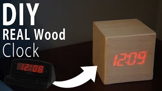 DIY Wood Clock (REAL WOOD)