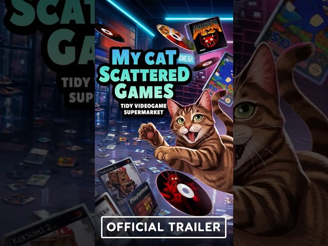 Son chat renverse près de 5 800 jeux vidéo… il faut TOUT ranger !