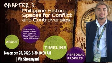 Chapter 3: Philippine History:  Spaces for Conflict and Controversies