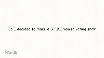 BFDI Viewer voting episode 1