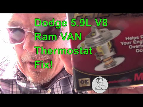 How to Replace the Thermostat in a Dodge RAM VAN!