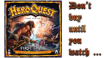 HeroQuest: FIRST LIGHT -- Unboxing, Overview, Comparison & Review