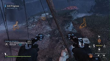 3 players playing above the mini gun on last hive