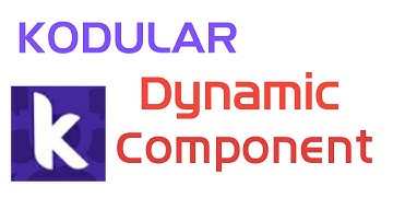 Kodular Dynamic component | dynamic component in kodular