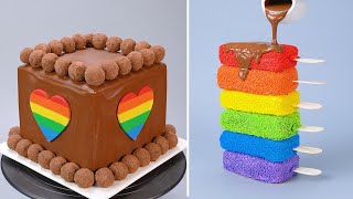 : 1000+ Rainbow Cake Decorating For All the Rainbow Cake Lovers | Satisfying Cake Decorating Ideas