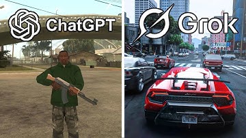 ChatGPT vs Grok Make GTA 6 From Scratch