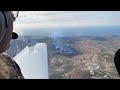 Flying Over The Volcanic Eruption In Geldingadalir Iceland | Diamond DA40