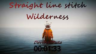 Straight line stitch - Wilderness (2015 single)