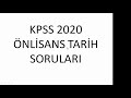 2020 kpss önlisans tarih soruları Mp3 Song