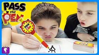 pass the pen game plus jello challenge with hobbykidstv