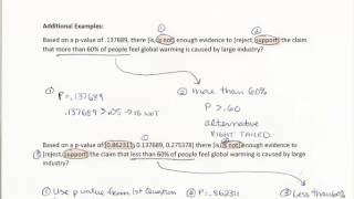 One Proportion Hypothesis Testing Example Questions