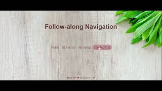 Follow along navigation demo