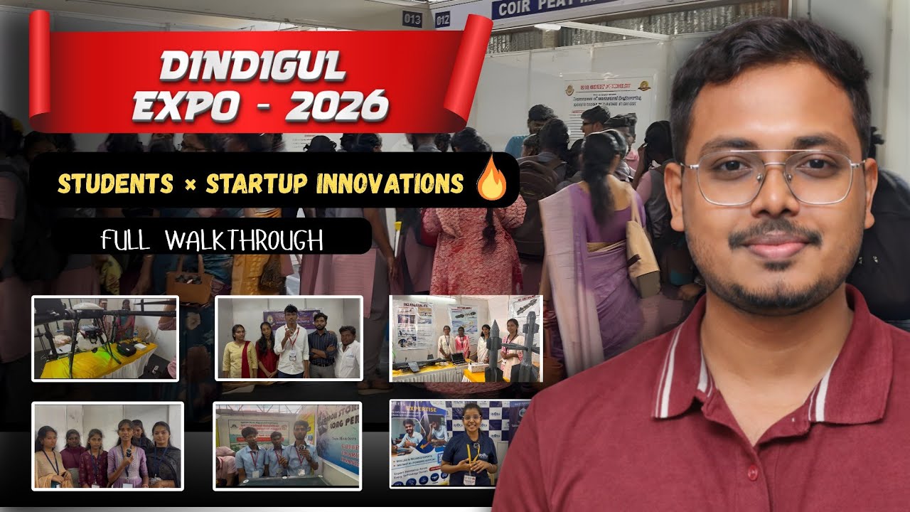 Dindigul Expo – 2026 🔥 | New Startup Companies & Student Innovations | Full Walkthrough Tamil