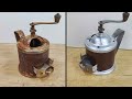 Restoration of an old rusty coffee grinder