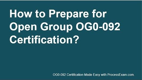 Latest Study Guide | Open Group TOGAF 9 Part 2 (OG0-092) Certification