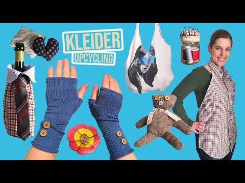 14 Upcycling Ideen aus alten Klamotten - alte T-Shirts, Hemden, etc. wiederverwenden