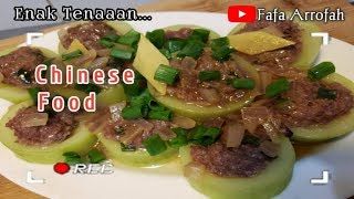 resep-cara memasak cikwa labu bulu dengan daging sapi || menu hongkong