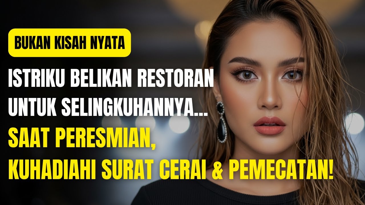 Istriku Belikan Restoran untuk Selingkuhannya... Saat Peresmian, Kuhadiahi Surat Cerai & Pemecatan