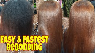 EASY & FASTEST REBONDING WITH COLOR / HOW TO REBOND WITH COLOR