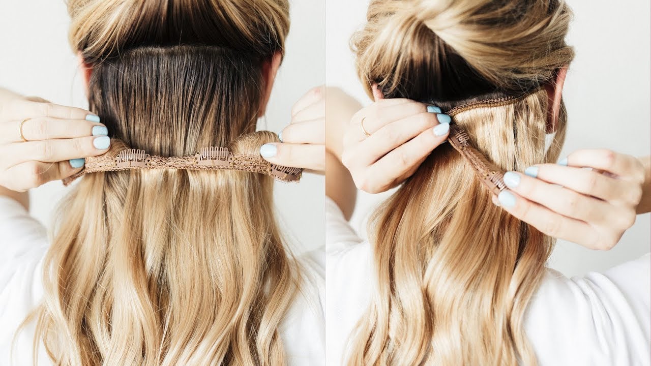 TUTORIAL  How to put in Clip-in Hair Extensions 