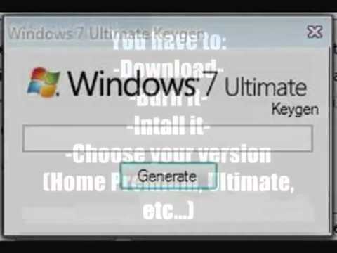 Activation Crack For Windows 7 Keygen Serial Key Generator For Free 32 64  Bit - Youtube