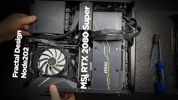 Installing MSI RTX 2080 Super inside Mini ITX Node 202 Case