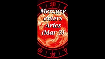 Mercury Enters Aries (Mar 3): Bold Communication & Quick Thinking 🗣️🔥#MercuryInAries #MercuryTransit
