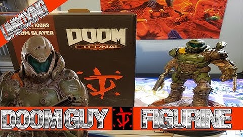 DOOM SLAYER Figurine Unboxing!! // Modern Icons Statues