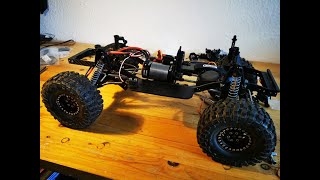 Rc Garage How To Fit A Hobbywing Fusion Into A Scx10.2 With A 4 Link Front Axle