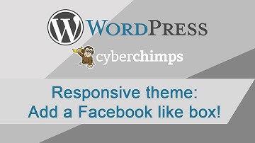 Wordpress 3.7.1 Responsive theme - Adding a Facebook Like Box (1080p)