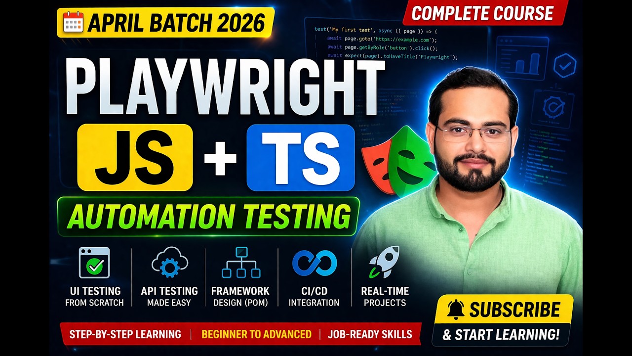 🚀 Playwright Tutorial #1 | Installation & Setup | Playwright with AI ...