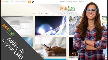 Adding Artificial Intelligence (AI) to your Learning System with Open eLMS