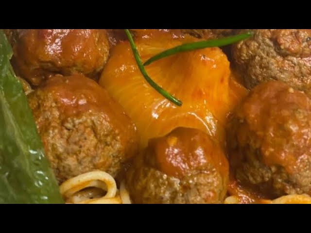 Recette : Spaghettis aux boulettes de viande - Tunisie