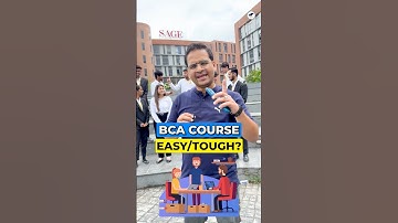 😱BCA Course Easy or Tough? 🎓 12th Non Maths & CS Students! #shorts #bcacourse #bcastudents #viral