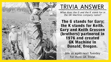 GK Machine - Early History