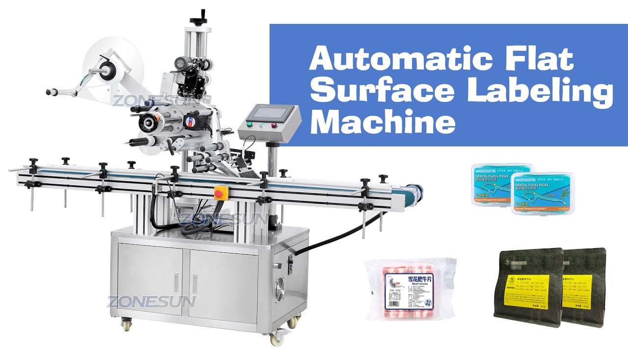 How To Adjust ZS-TB150P2 Automatic Flat Surface Labeling Machine - YouTube