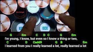 Love Hurts (Nazareth) drum backing track, real drum cover