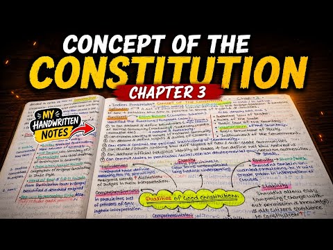 📌Concept of the Constitution Explained | Indian Polity Chapter 3 | UPSC ...