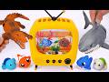 [toys asmr] Zuru Robo Alive Aquarium With White Shark &amp; Crocodile ASMR 🐠 Review Toys