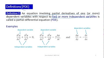 MATH120: Intro to Differential Equations - Amer Rasheed
